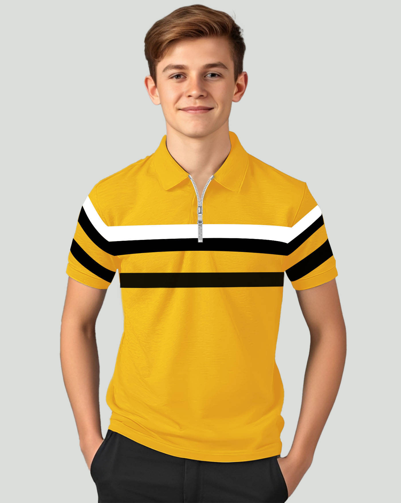     			ENITOR Pack of 1 Boys & Girls Cotton Blend Polo T-Shirt ( Mustard )