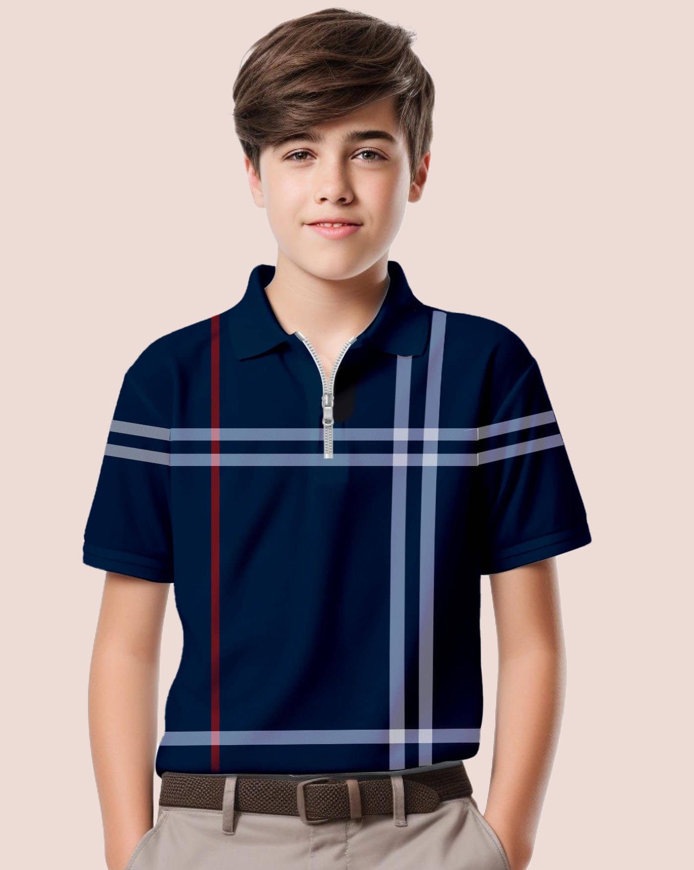     			ENITOR Pack of 1 Boys & Girls Cotton Blend Polo T-Shirt ( Blue )