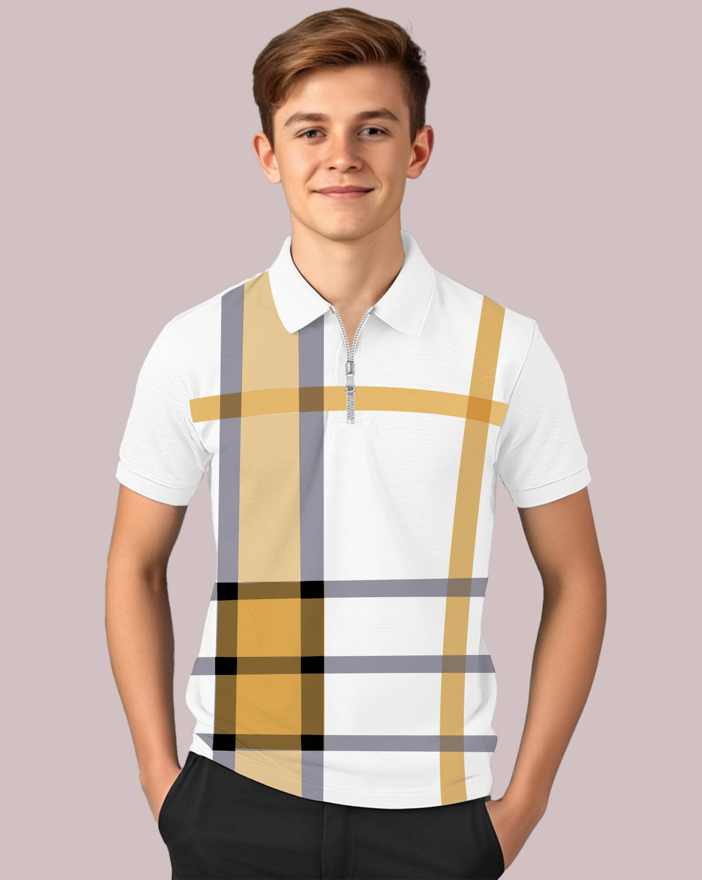     			ENITOR Pack of 1 Boys & Girls Cotton Blend Polo T-Shirt ( Mustard )