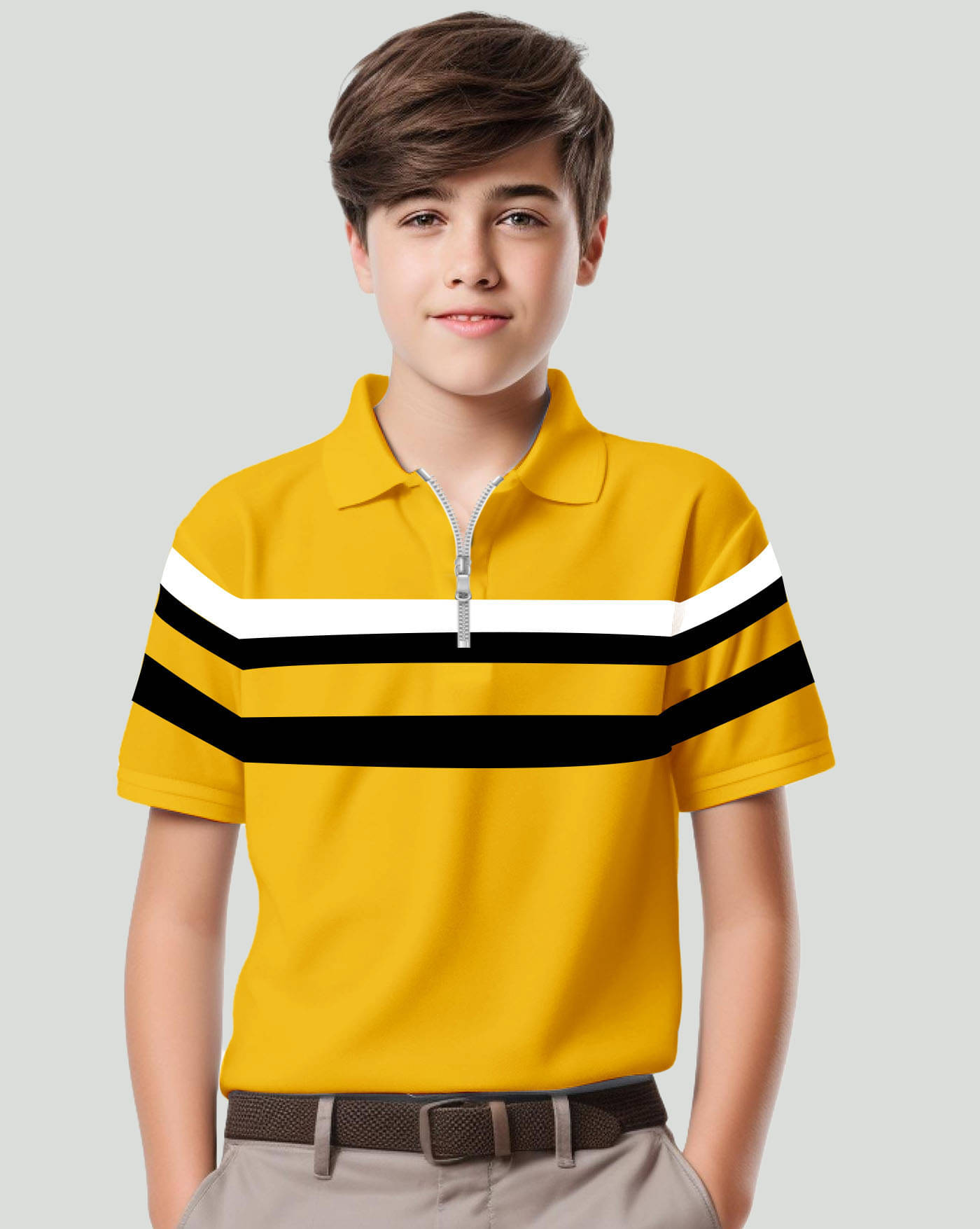     			ENITOR Pack of 1 Boys & Girls Cotton Blend Polo T-Shirt ( Mustard )