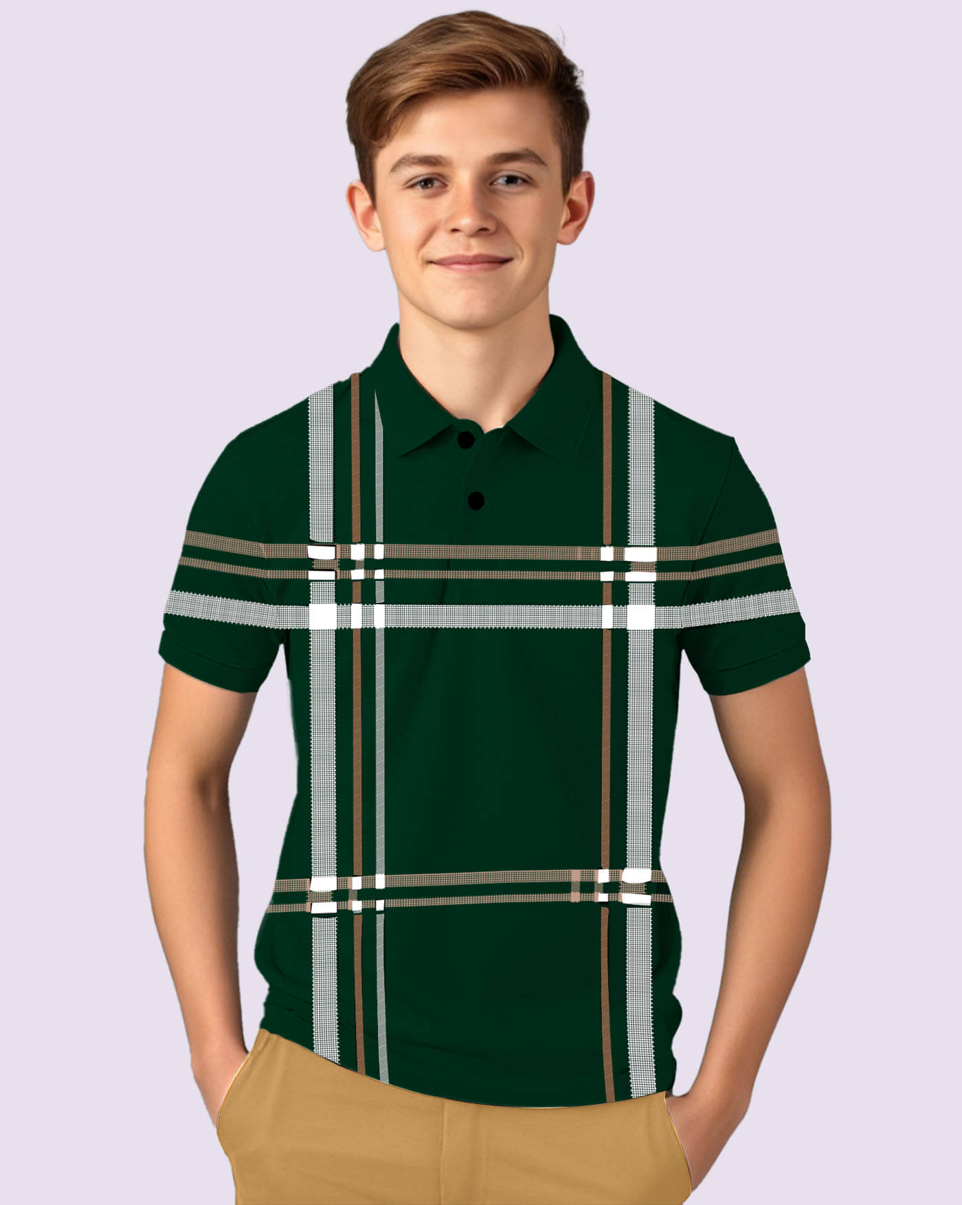     			ENITOR Pack of 1 Boys & Girls Cotton Blend Polo T-Shirt ( Green )