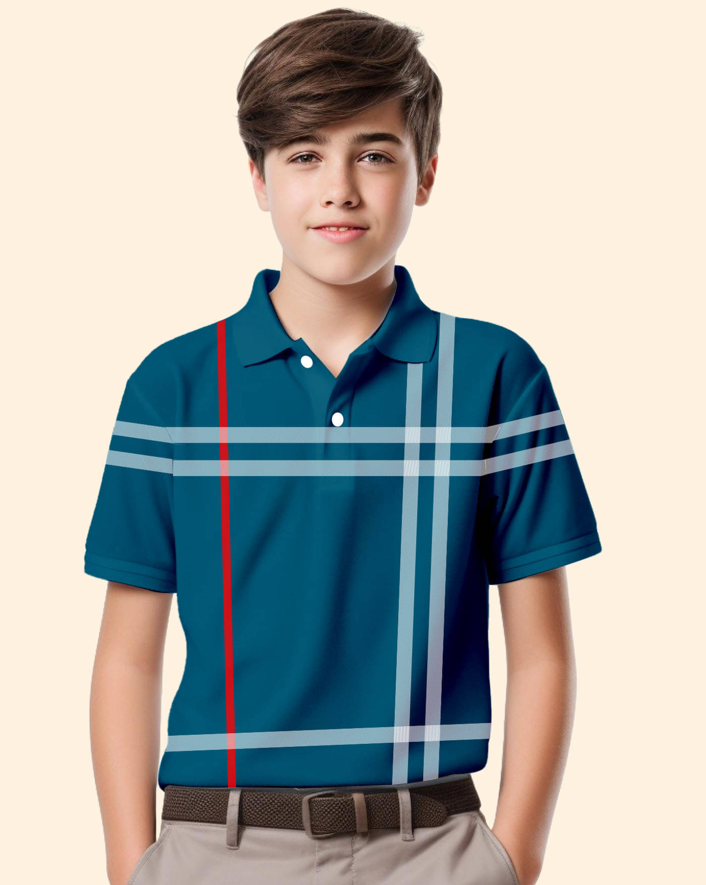     			ENITOR Pack of 1 Boys & Girls Cotton Blend Polo T-Shirt ( Teal )