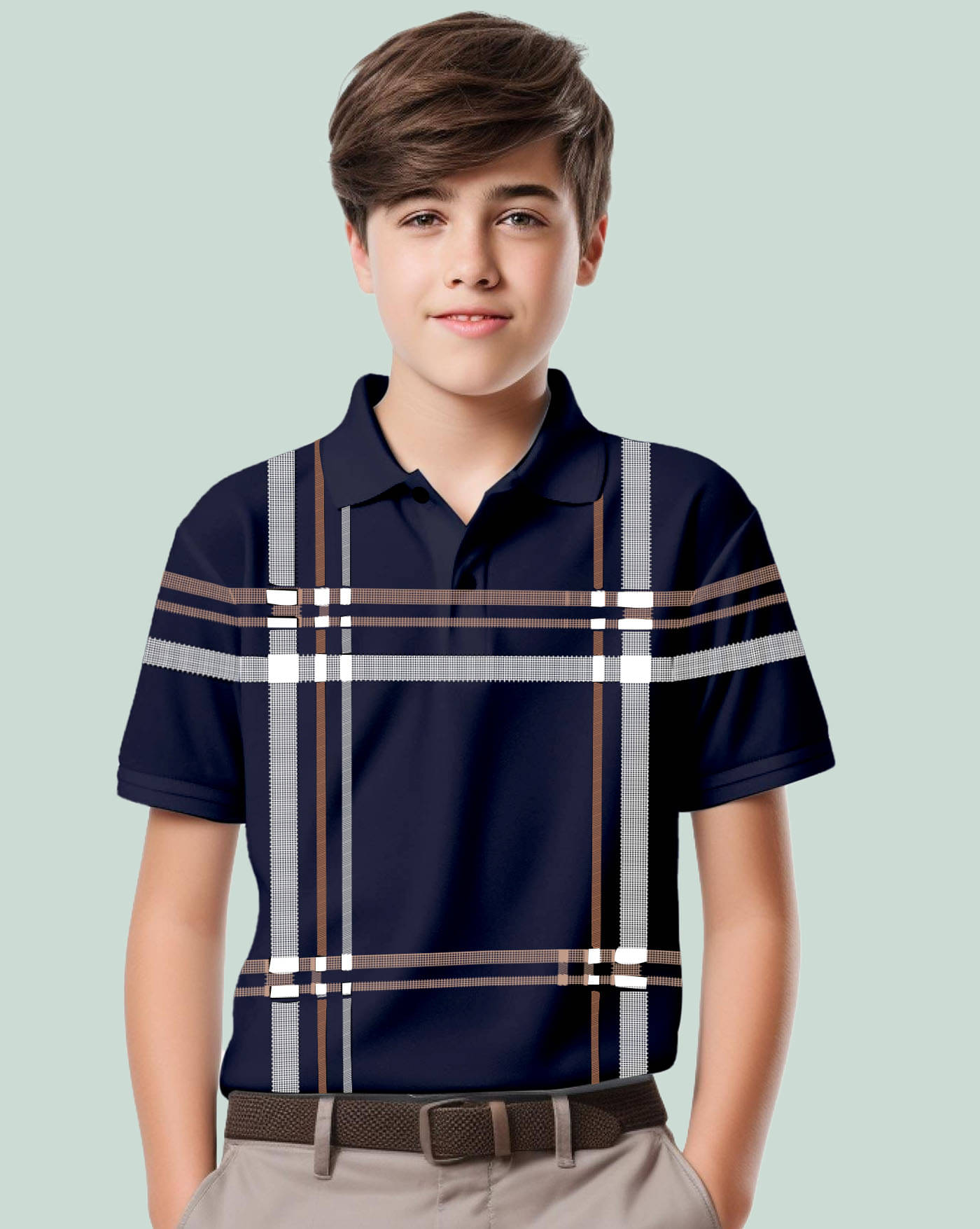     			ENITOR Pack of 1 Boys & Girls Cotton Blend Polo T-Shirt ( Blue )