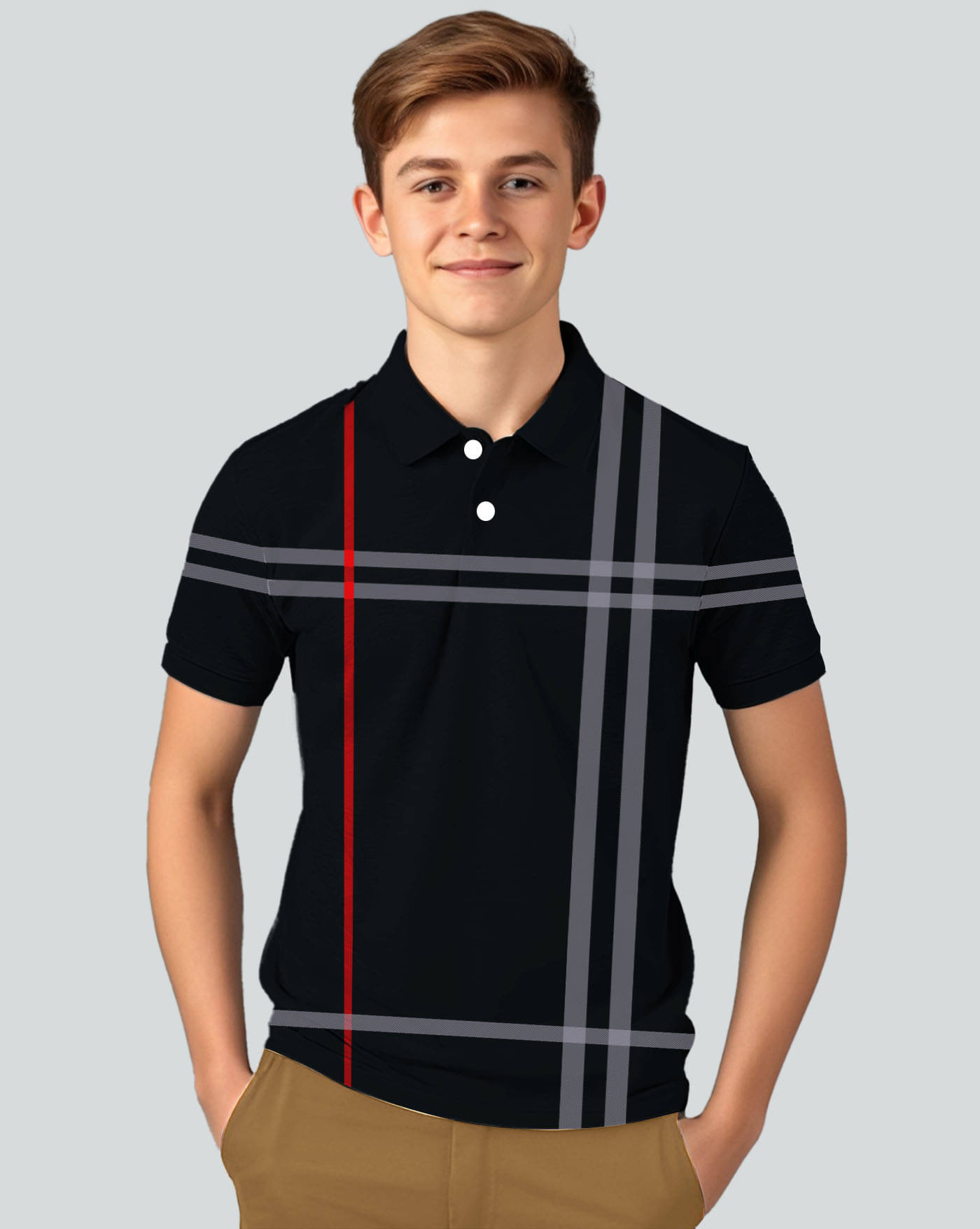     			ENITOR Pack of 1 Boys & Girls Cotton Blend Polo T-Shirt ( Black )