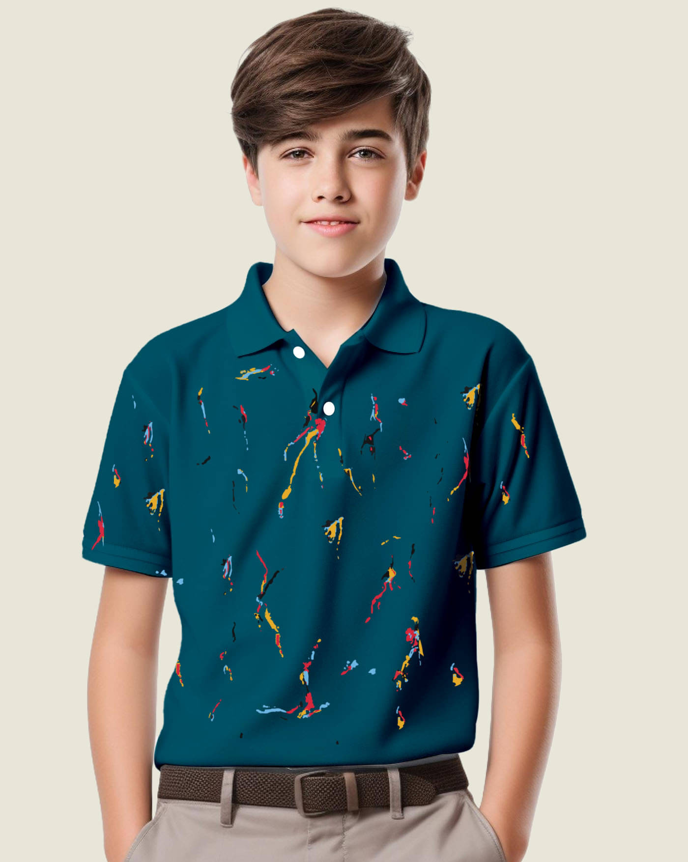     			ENITOR Pack of 1 Boys & Girls Cotton Blend Polo T-Shirt ( Teal )
