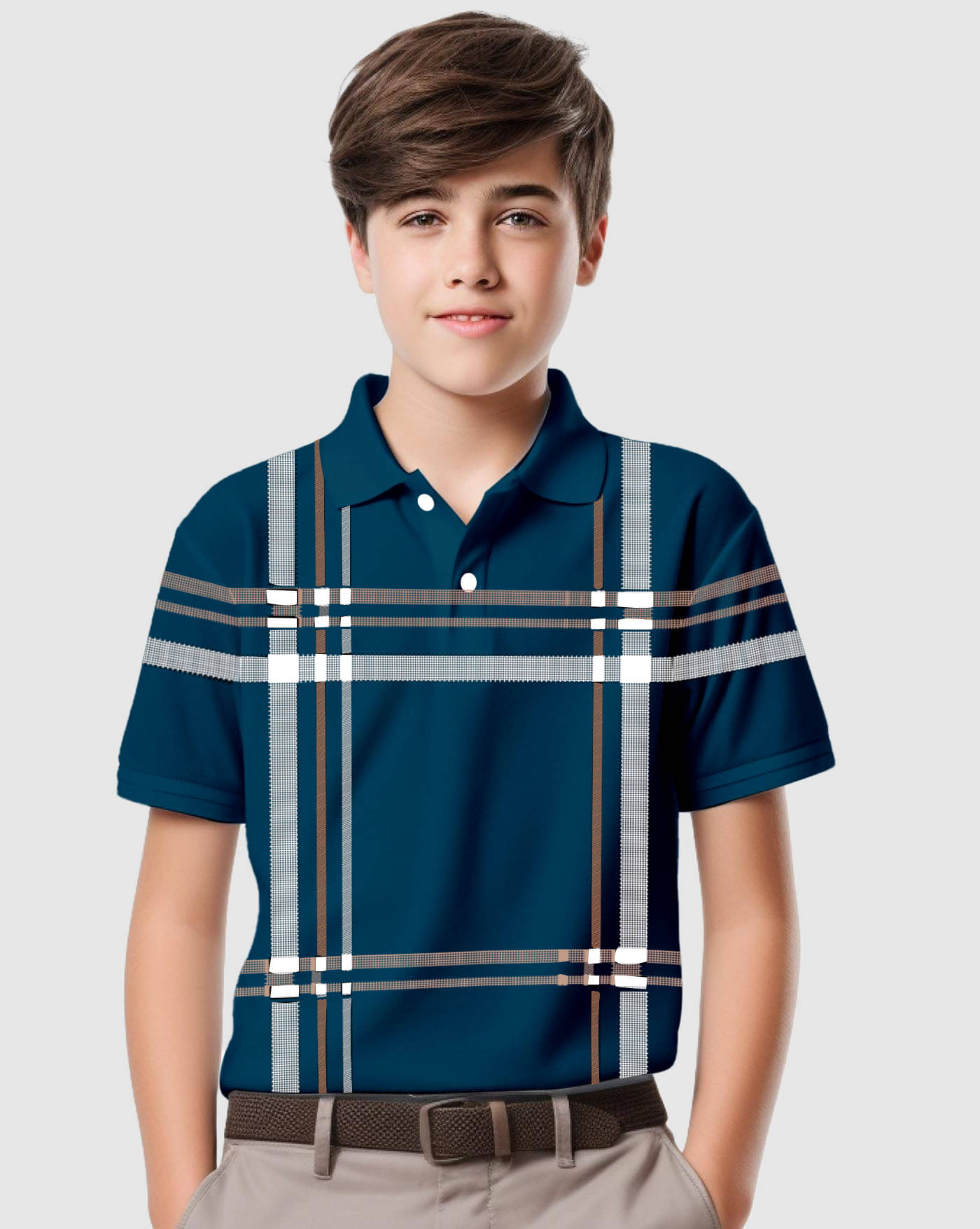     			ENITOR Pack of 1 Boys & Girls Cotton Blend Polo T-Shirt ( Teal )