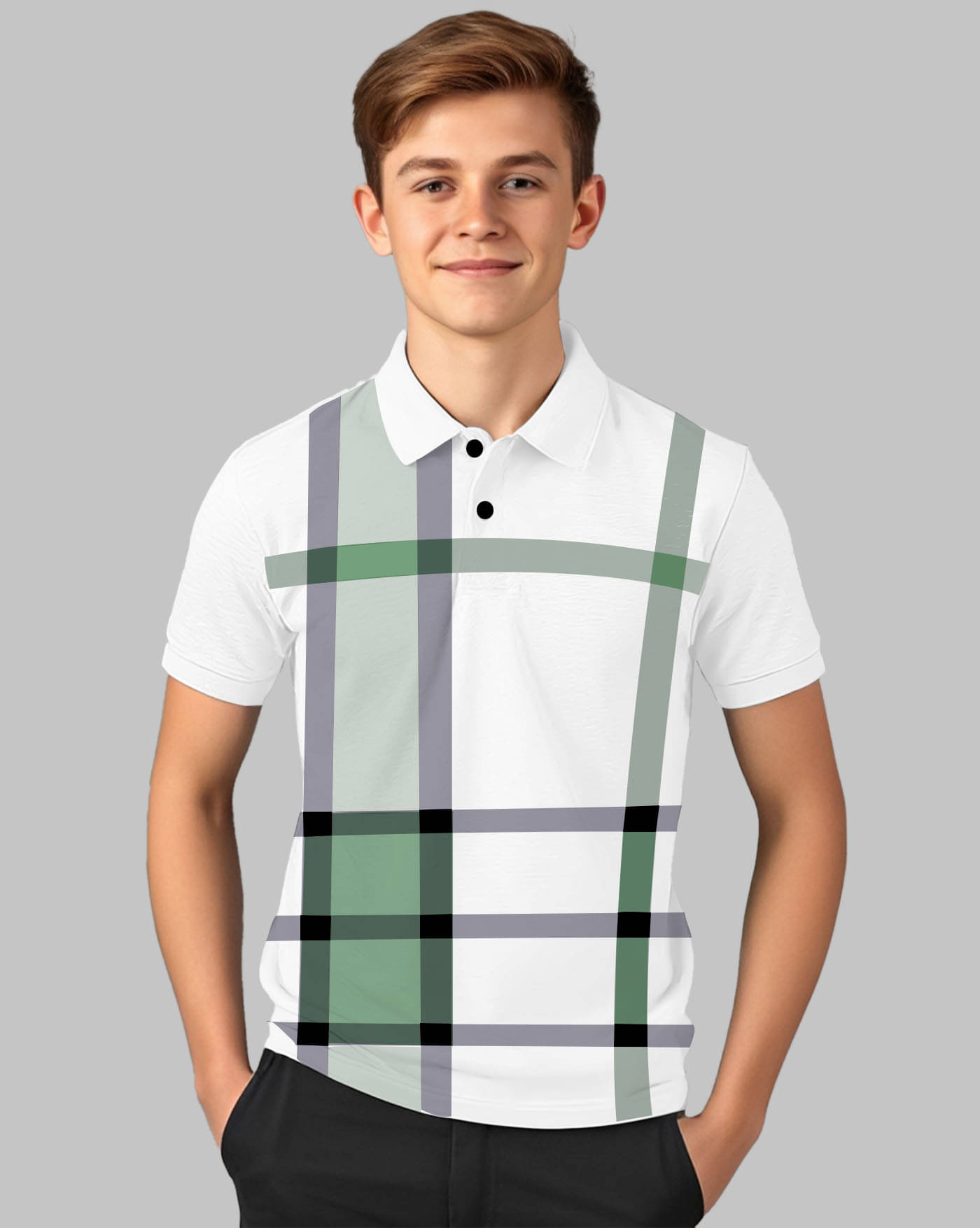     			ENITOR Pack of 1 Boys & Girls Cotton Blend Polo T-Shirt ( Green )