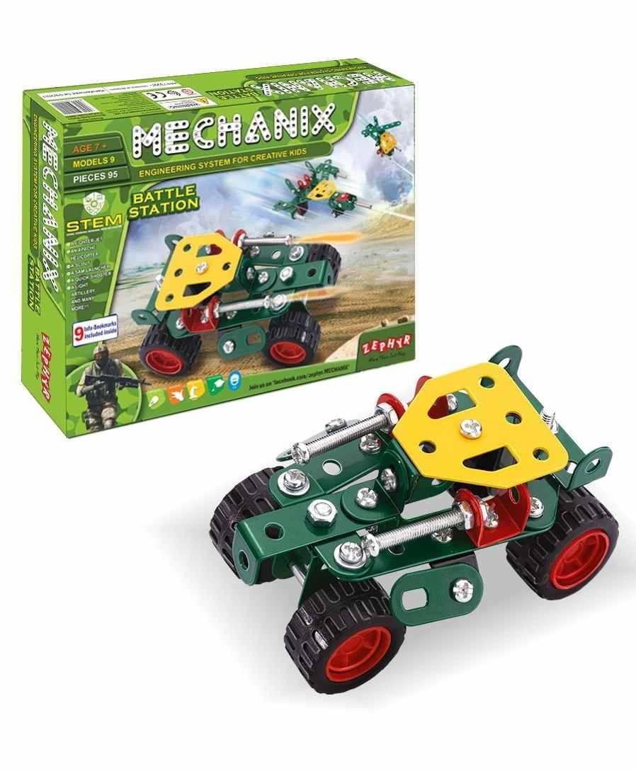     			YUIOP - Mechanix Battlestation - Metal Building Set For Kids - 9 Models - 95 Pieces