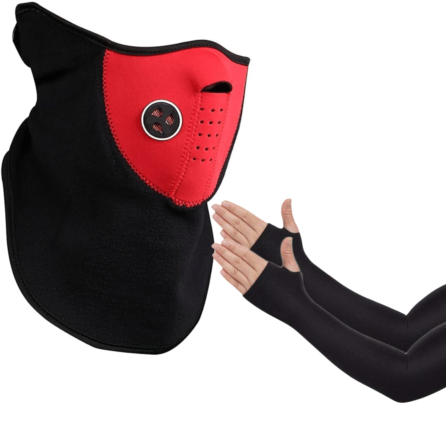 Aksmit Combo Pack 2 Balaclava Face Mask Bike Riding Sports With Arm sleeves hand Cover for Men Women boy girl,Gloves with Thumb Hole Arm Sleeves Aksmit Combo Pack 2 Balaclava Face Mask Bike Riding Sports With Arm sleeves hand Cover for Men Women boy girl,Gloves with Thumb Hole Arm Sleeves