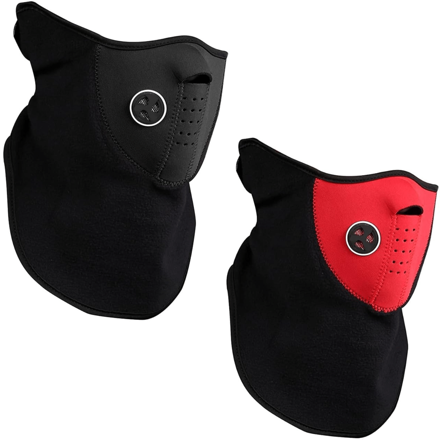 Aksmit Half Face Mask Dust Proof Mask Bike_Cycle Winter Mask for Men & Women (Size: Free, Balaclava) 2 Piece Red , Blk Aksmit Half Face Mask Dust Proof Mask Bike_Cycle Winter Mask for Men & Women (Size: Free, Balaclava) 2 Piece Red , Blk