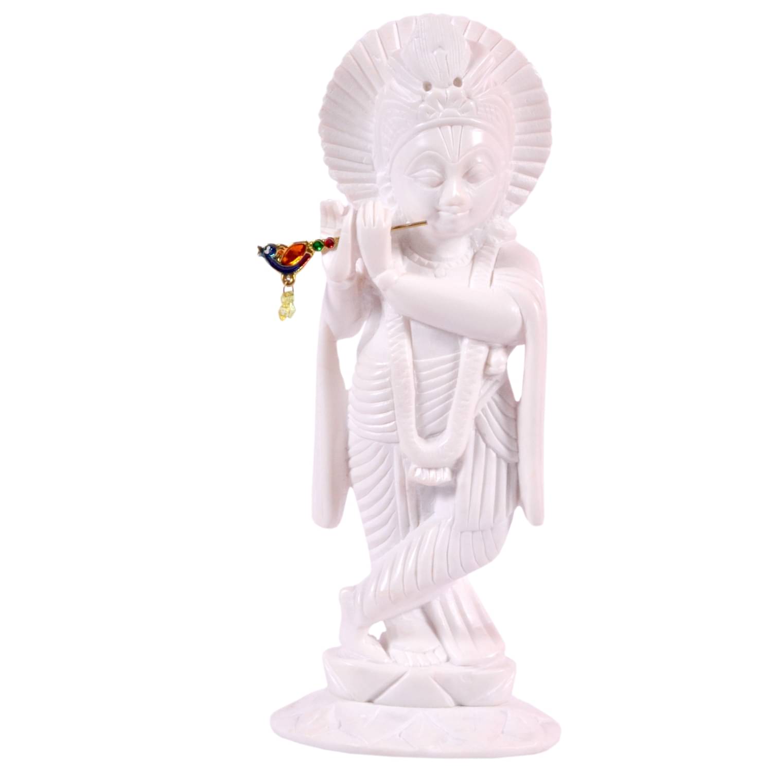     			Avinash Handicrafts Marble Lord Krishna Idol ( 16.5 cm )