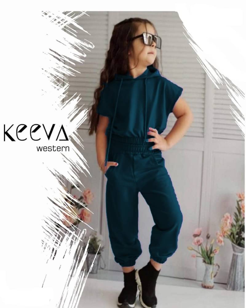     			BHOOLKU Pack of 1 Baby Girls Hosiery Sweatshirt & Joggers ( Teal )