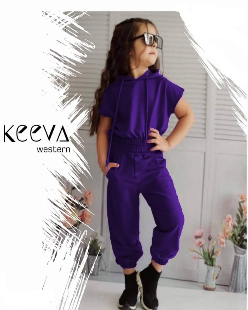     			BHOOLKU Pack of 1 Baby Girls Hosiery Sweatshirt & Joggers ( Purple )