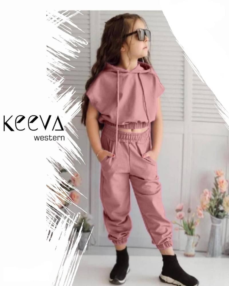     			BHOOLKU Pack of 1 Baby Girls Hosiery Sweatshirt & Joggers ( Light Pink )