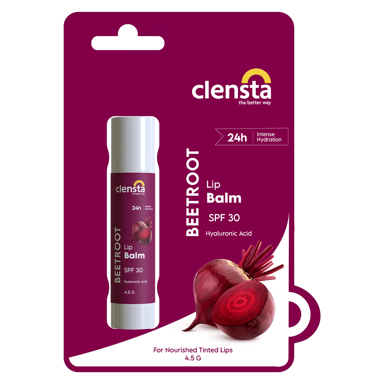 Clensta Beetroot Glossy Lip Balm ( Pack of 1 ) Clensta Beetroot Glossy Lip Balm ( Pack of 1 )