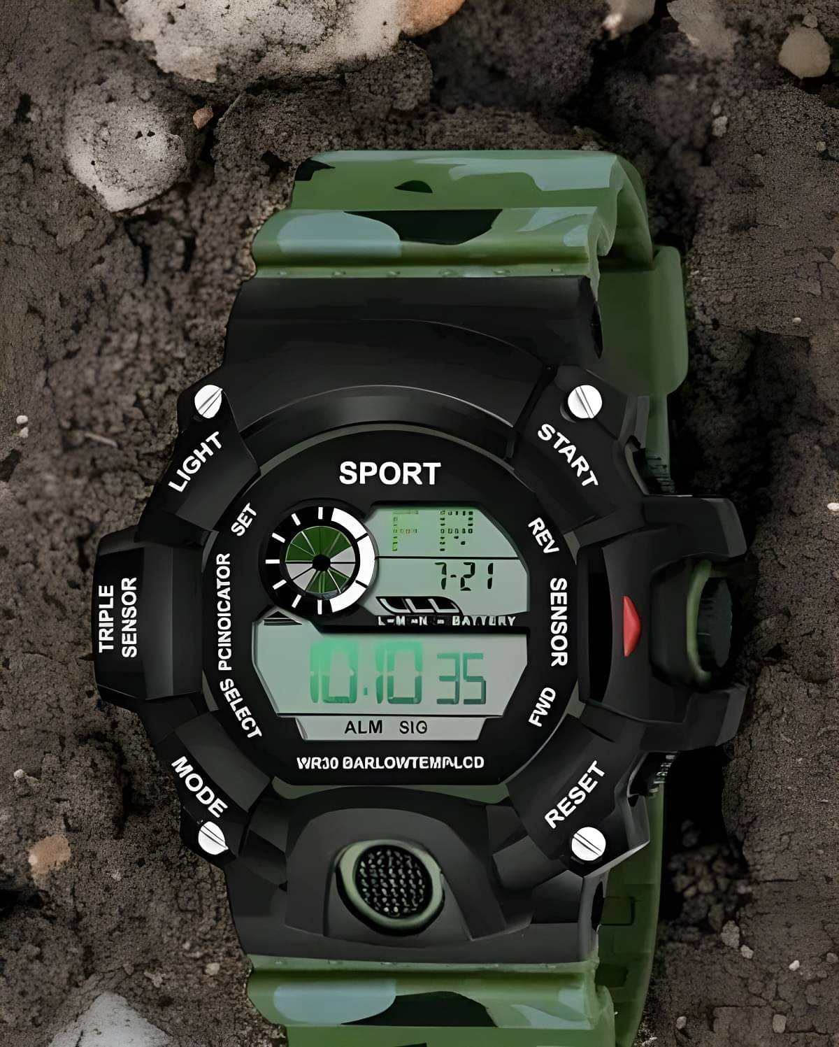     			DECLASSE Multicolor PU Digital Men's Watch