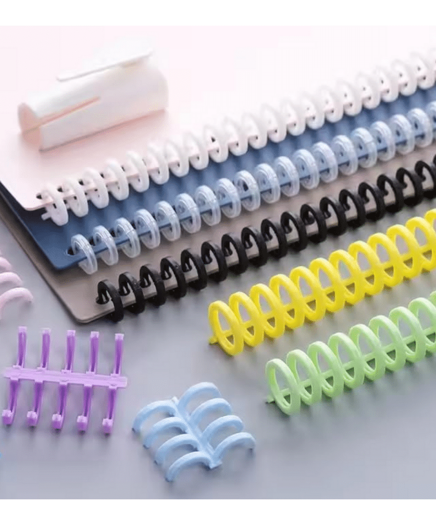     			DNESHY 10pcs comb binding spines, plastic binding combs for spiral book binder