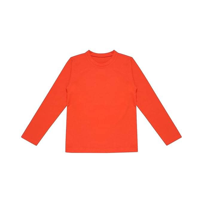     			Diaz Pack of 1 Boys & Girls Cotton T-Shirt ( Orange )