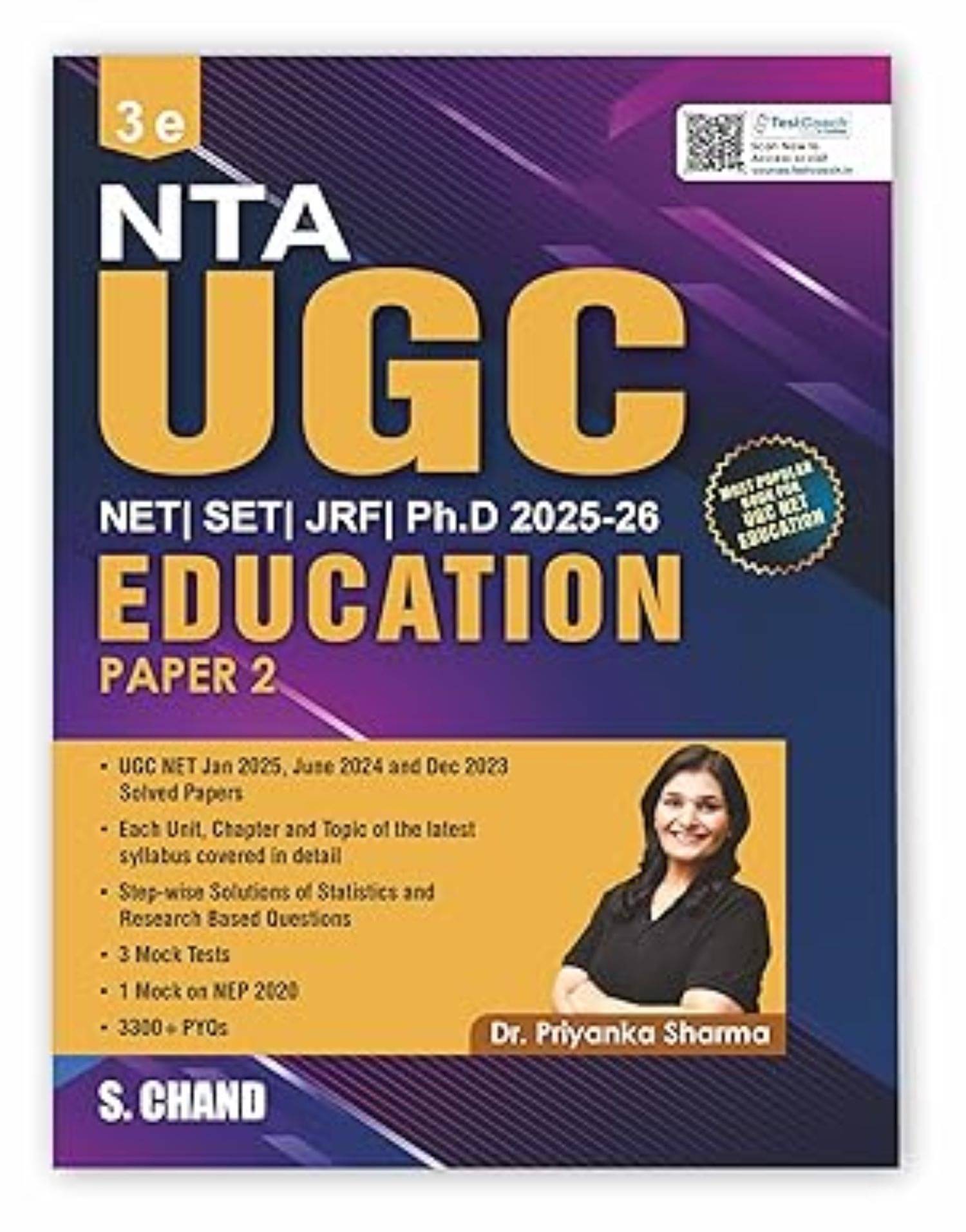     			Dr. Priyanka Sharma NTA UGC NET Education Paper 2 Book 2025 - 2026 3rd Edition By S Chand