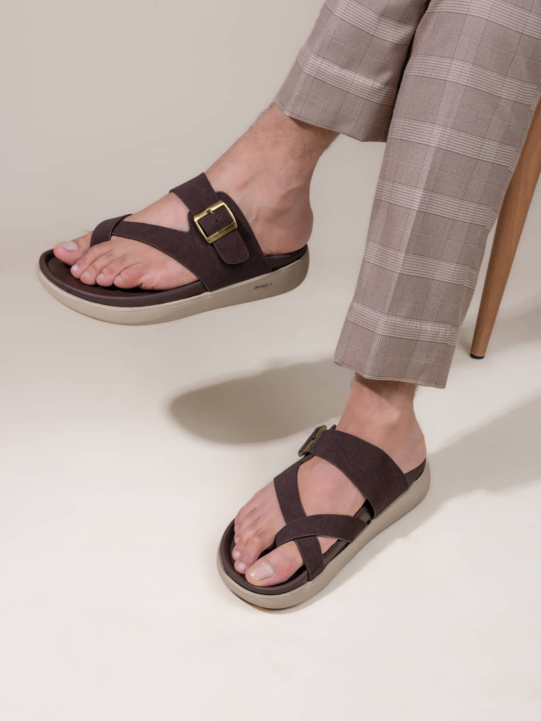 Fentacia - Black Men's Korean Sandals