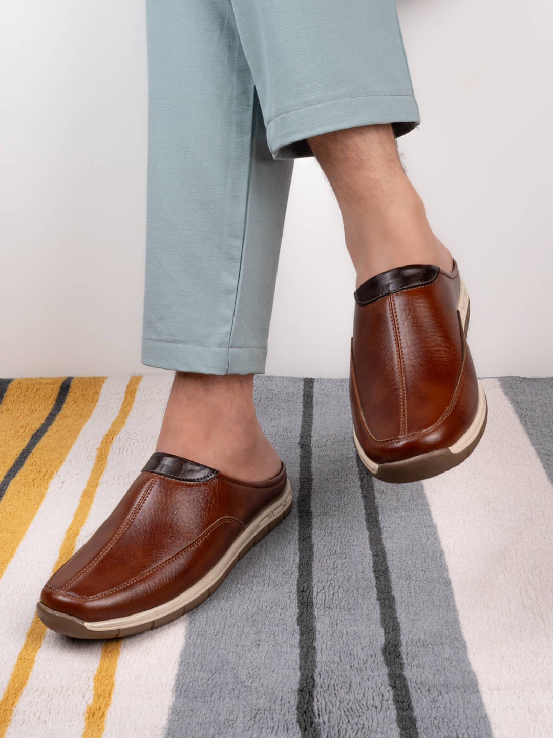     			Fentacia Fentacia Men Tan Mules Tan Men's Mules Shoes