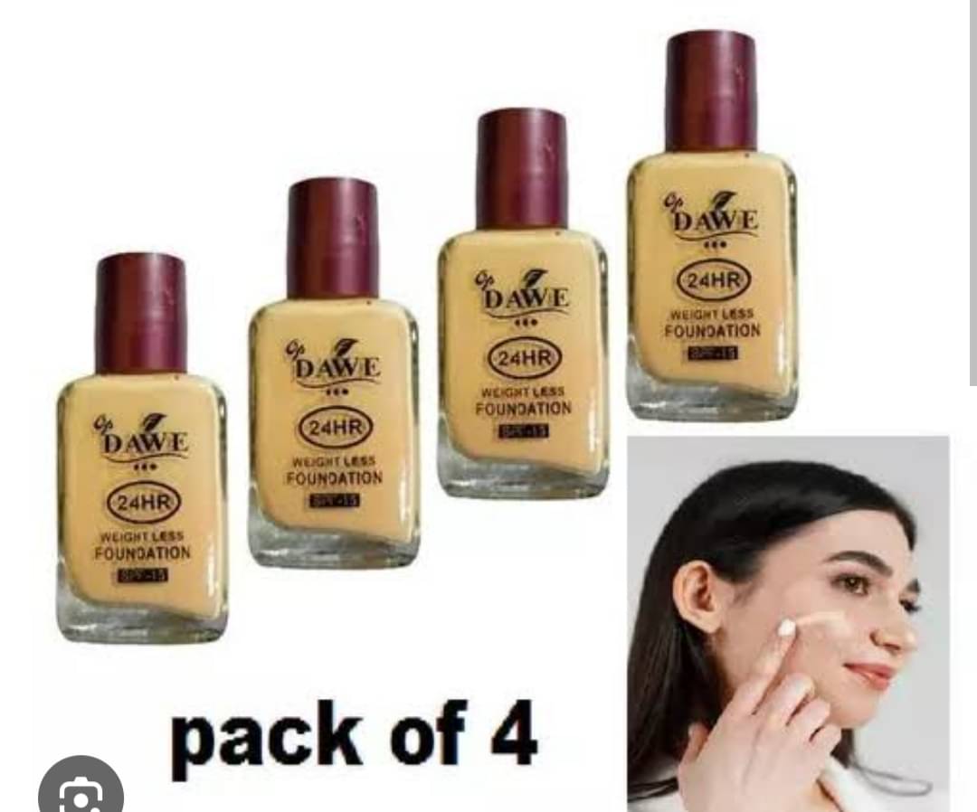     			Generic Natural Liquid For All Skin Types Skin Light Foundation Pack of 4