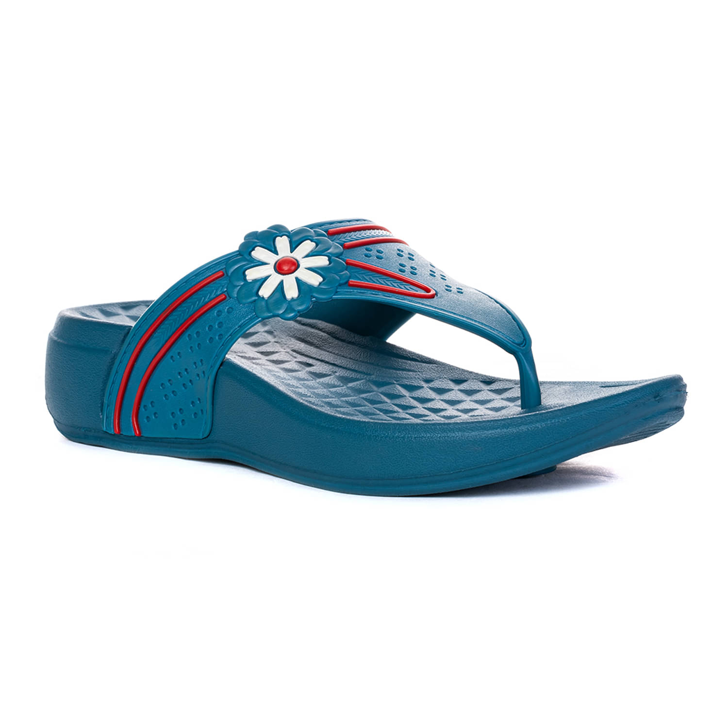     			KHADIM Teal Women's Slip On Heels