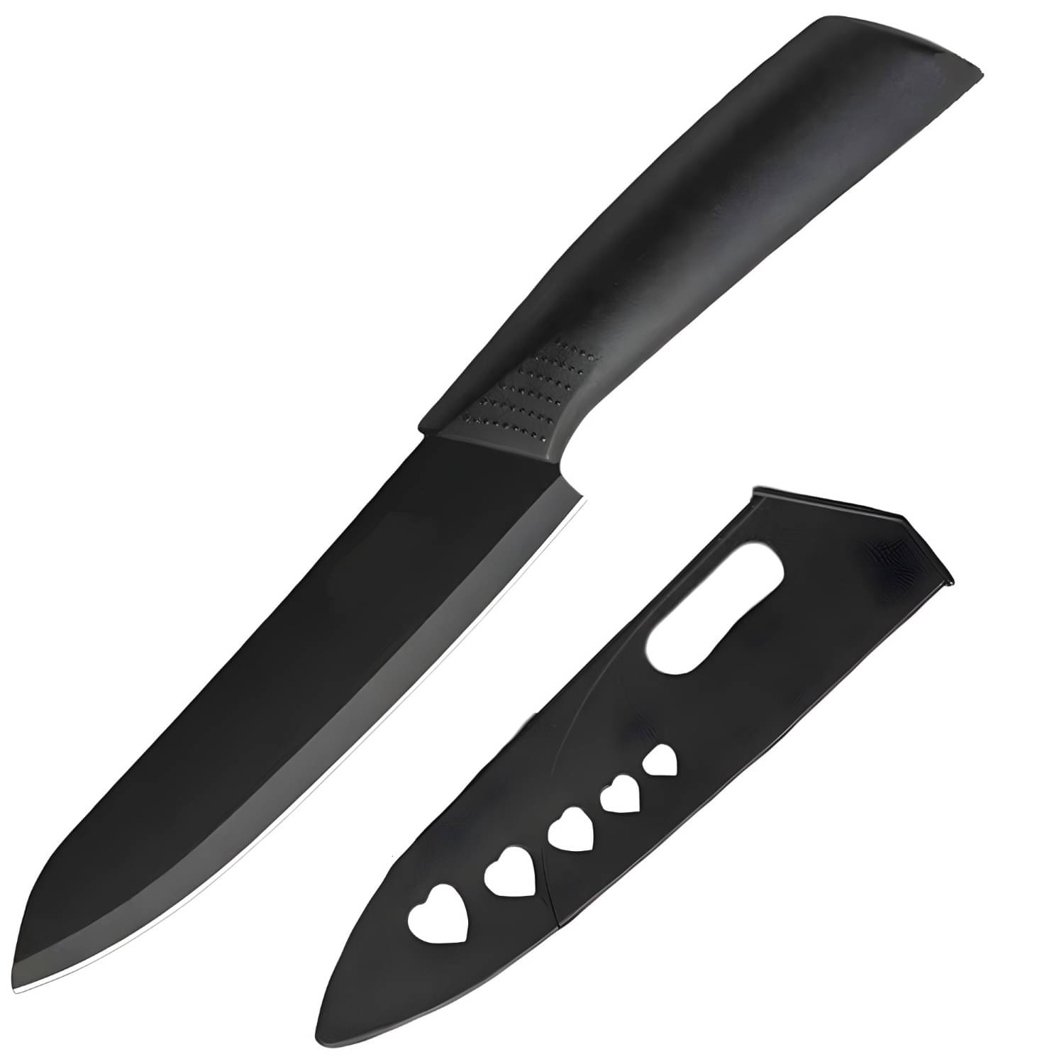 Kitchen Knife, Sharp and Durable Chefs Knife with Cover, The Black Blade Is More Advanced, Knives Is Suitable for Most Vegetables, Fruits and Meat Kitchen Knife, Sharp and Durable Chefs Knife with Cover, The Black Blade Is More Advanced, Knives Is Suitable for Most Vegetables, Fruits and Meat