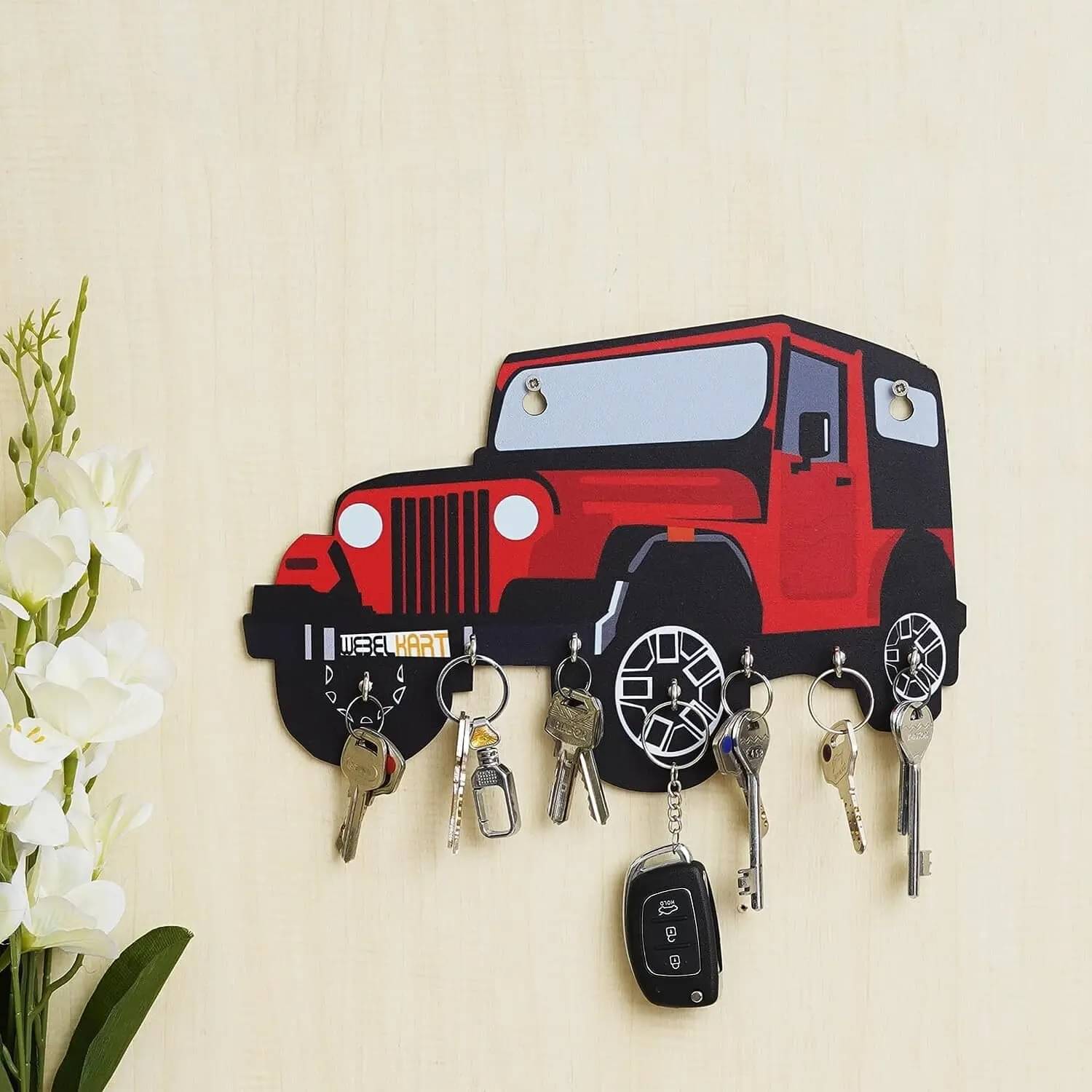     			Kkart Multicolour Wood Key Holder - Pack of 1