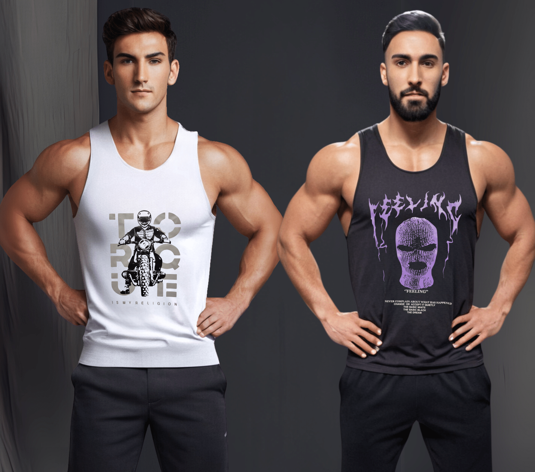 Looks United Pack of 2 Polyester Gym Vest For Men ( Multicolor6 ) Looks United Pack of 2 Polyester Gym Vest For Men ( Multicolor6 )