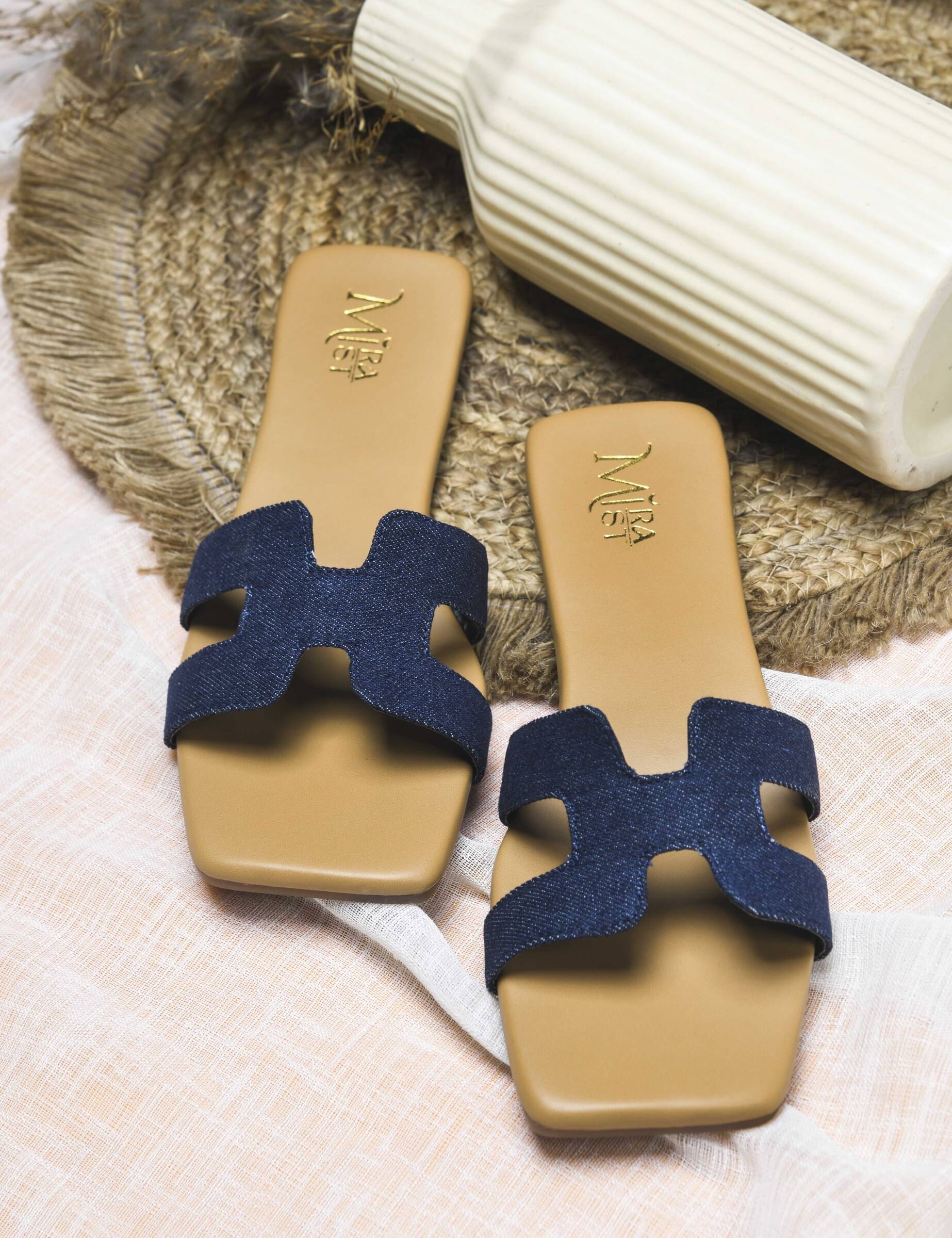     			MiraMist Navy Women's Flats