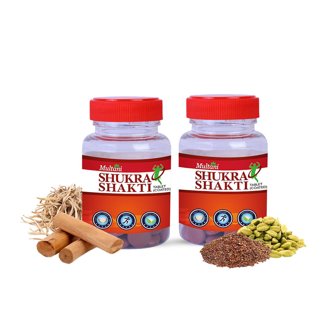     			Multani Shukra Shakit Ayurvedic Tablet for Men's Strength, Immunity, Vitality & Wellness 60No.s (Pack of 2)