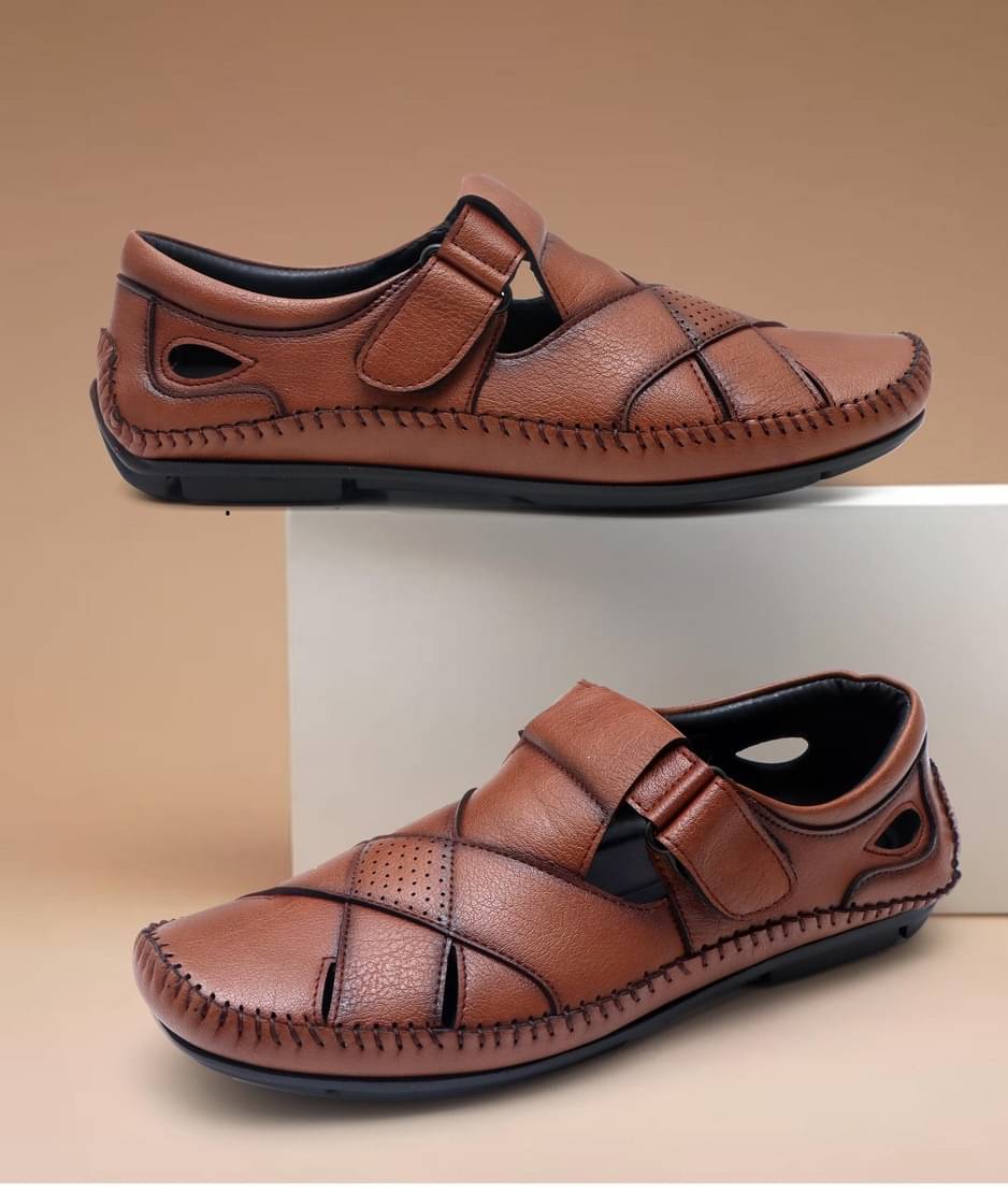     			NAAL - Brown Men's Sandals