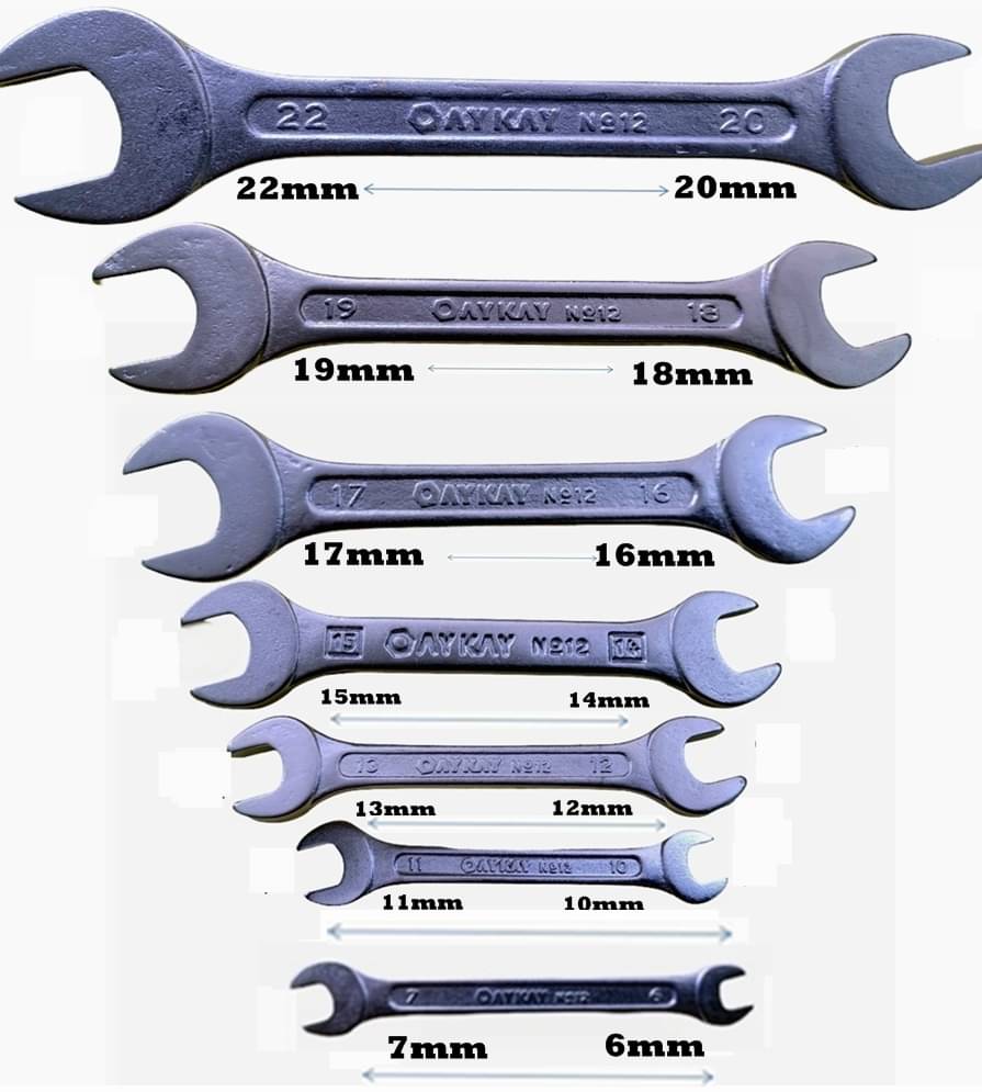 Oaykay Tools Open End Spanner Set of 8 Pc Oaykay Tools Open End Spanner Set of 8 Pc