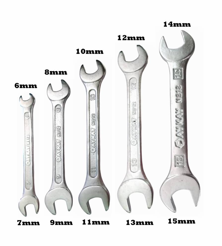 Oaykay Tools Open End Spanner Set of 5 Pc Oaykay Tools Open End Spanner Set of 5 Pc