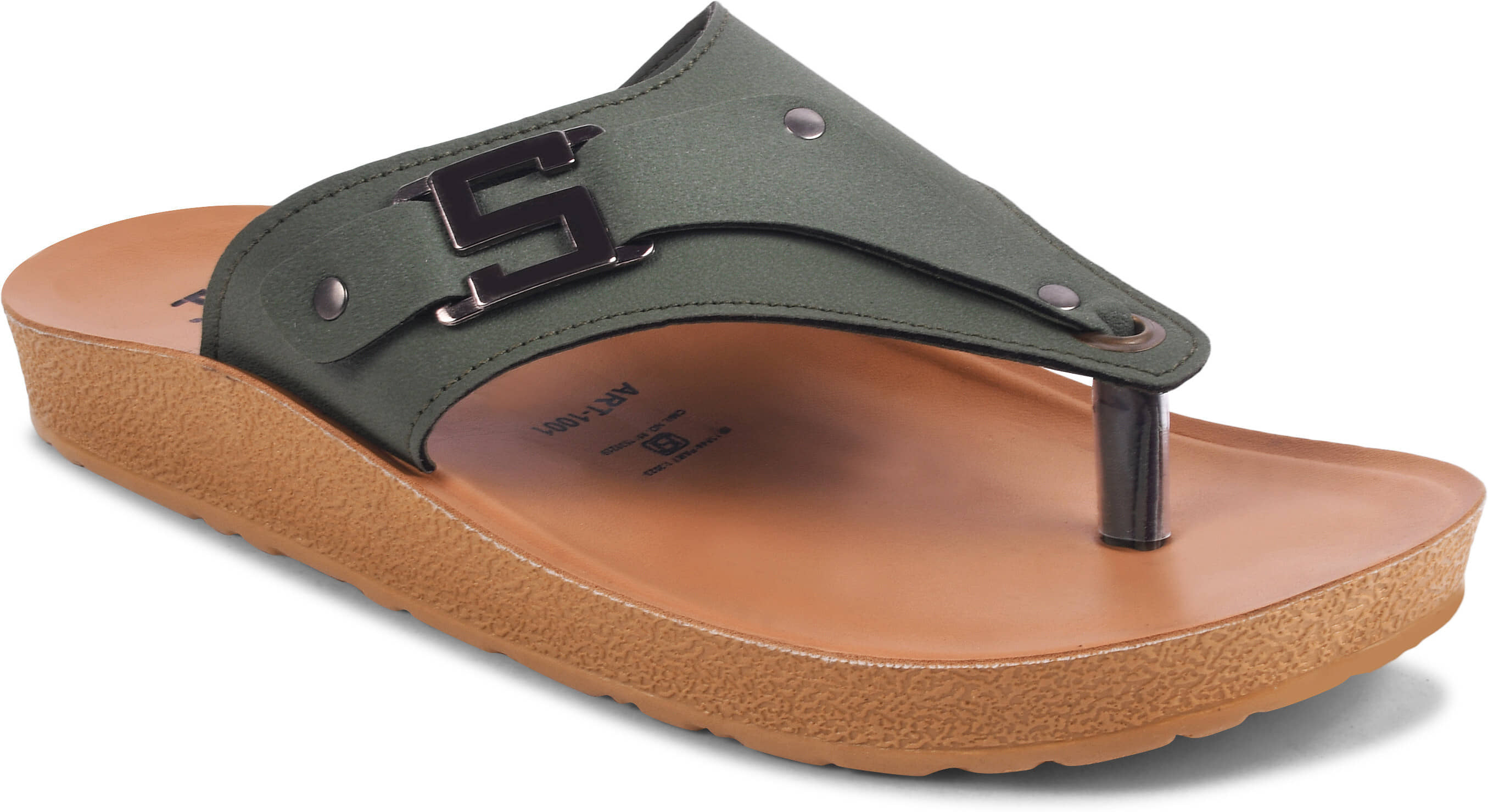 PUPINE Olive Men's Thong Flip Flop
