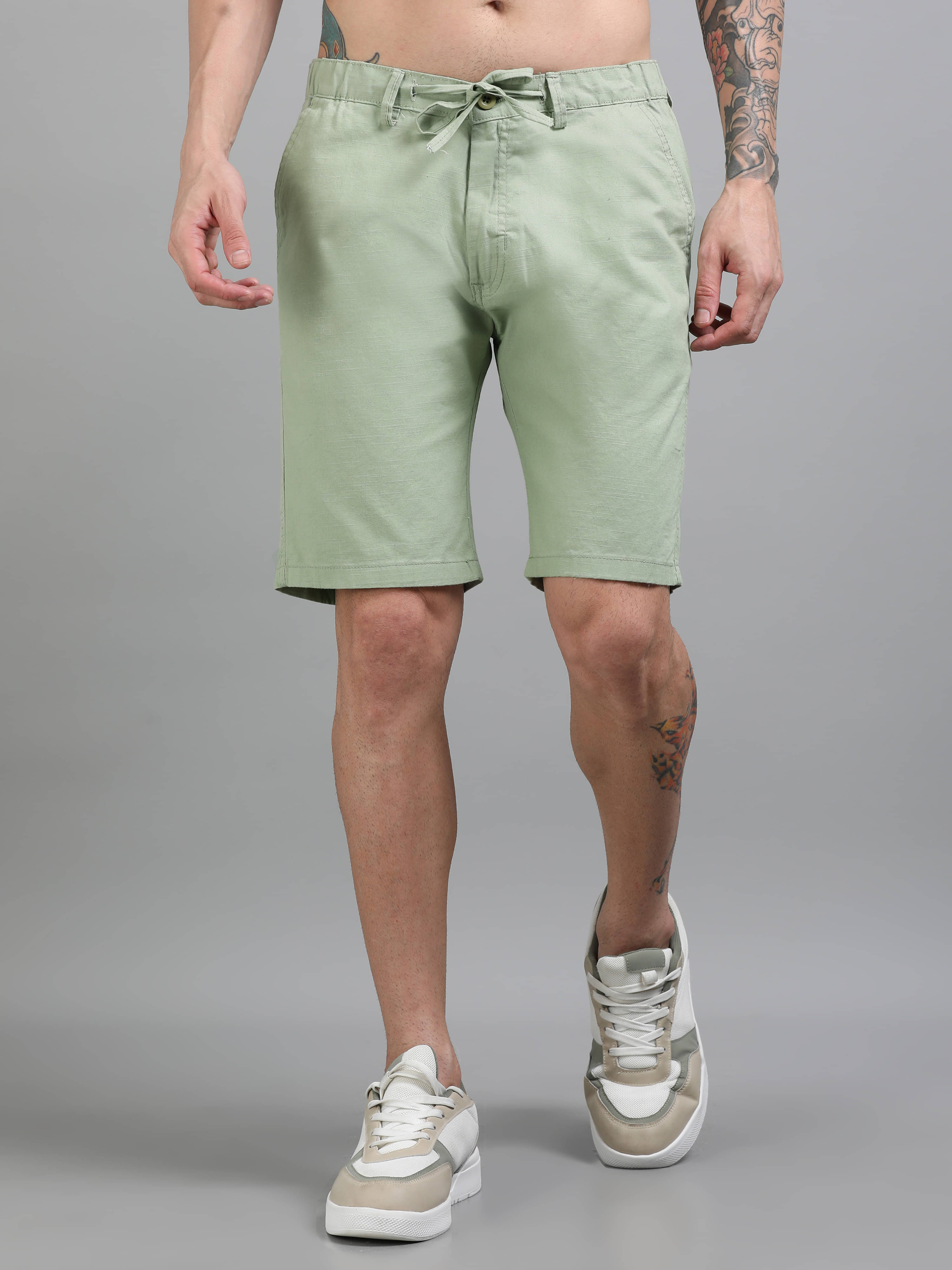     			Paul Street Green Cotton Blend Men's Shorts ( Pack of 1 )