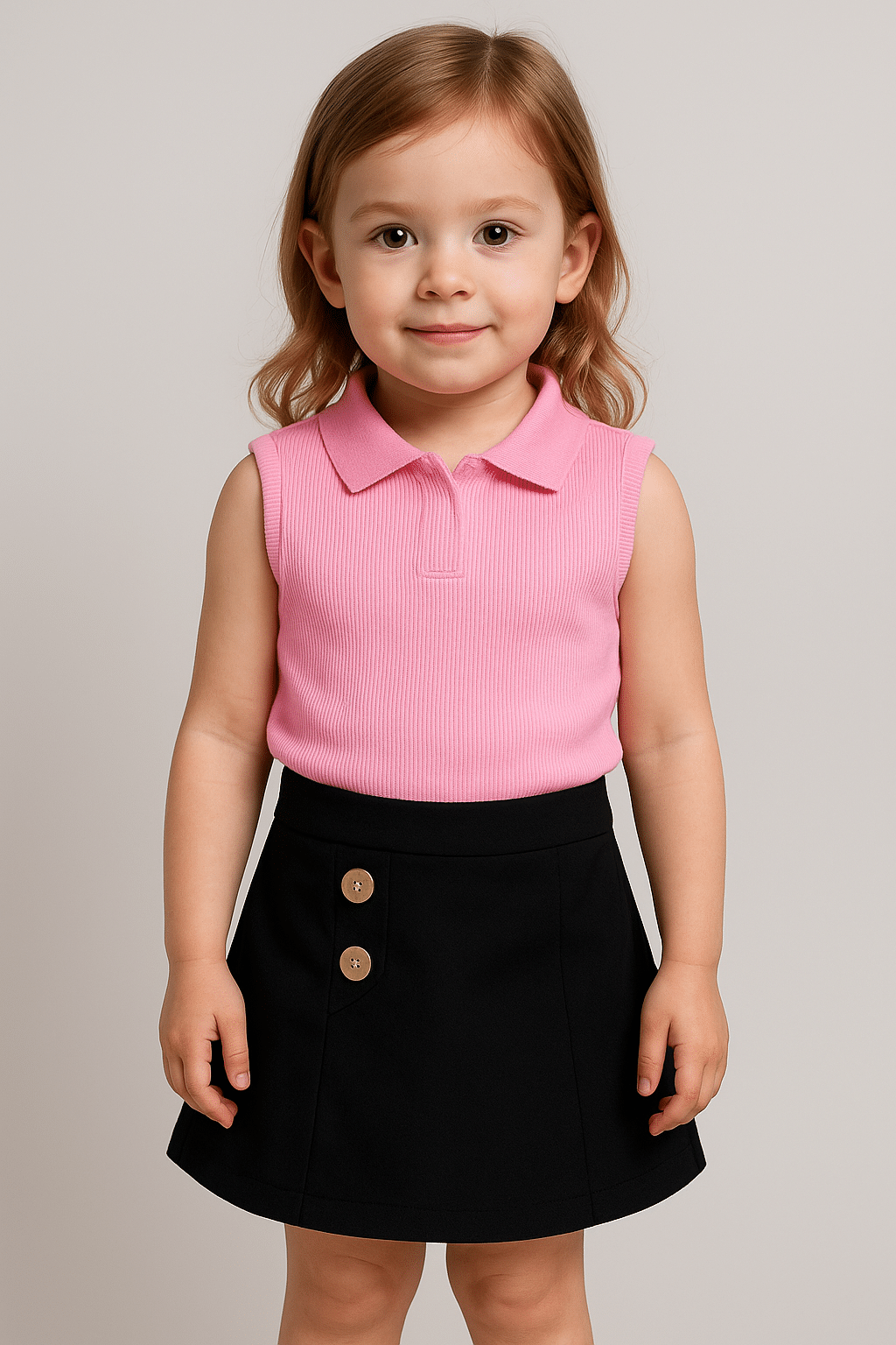     			Radhe Enterpris Pack of 1 Girls Acrylic T-shirt & Skirt ( Pink )