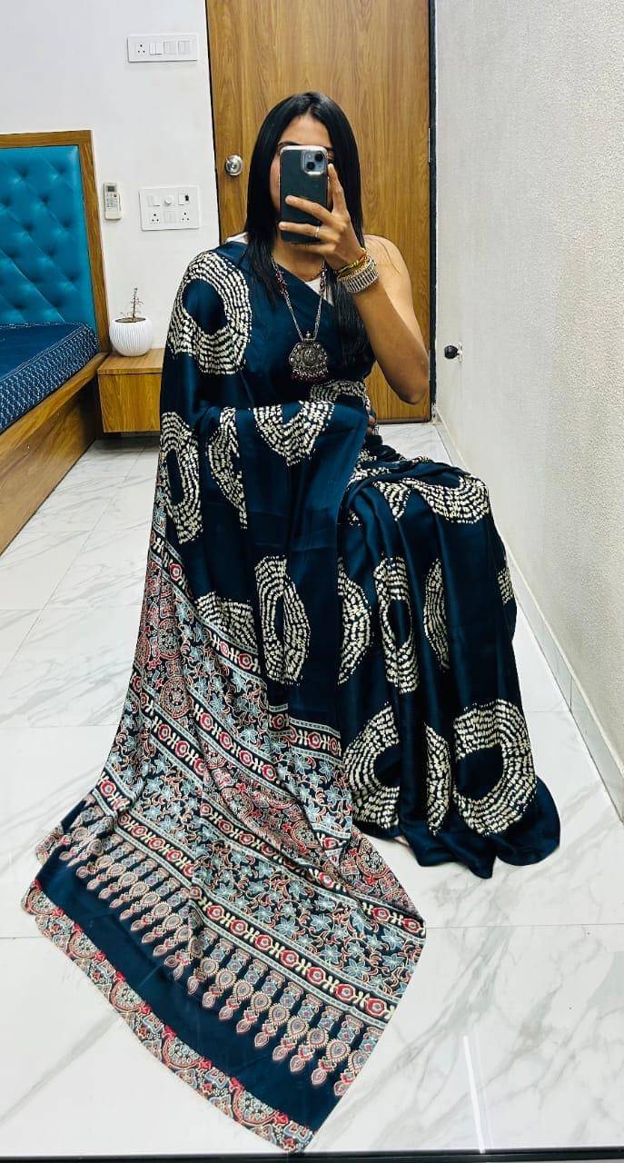 SHIRODHARI Silk Embroidered Sambalpuri Saree With Unstitched Blouse Piece ( Teal ) SHIRODHARI Silk Embroidered Sambalpuri Saree With Unstitched Blouse Piece ( Teal )