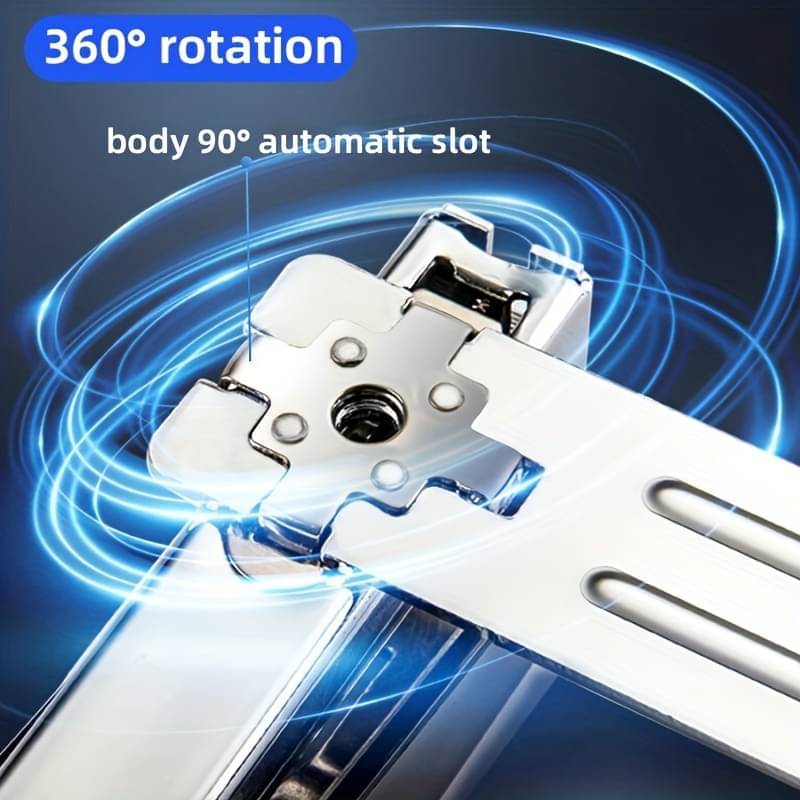     			SHOPONIL 360 Degree Rotating Stapler School Desktop Stapler Portable Standard Staplers for Paper Binding School Office Accessories, Desktop Stapler With Staples Chisel, 25 Paper Sheet Capacity