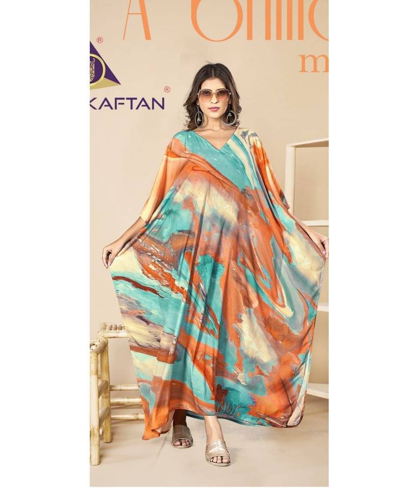 SILK SUTRA Women's Silk Kaftan ( Multi Color ) SILK SUTRA Women's Silk Kaftan ( Multi Color )