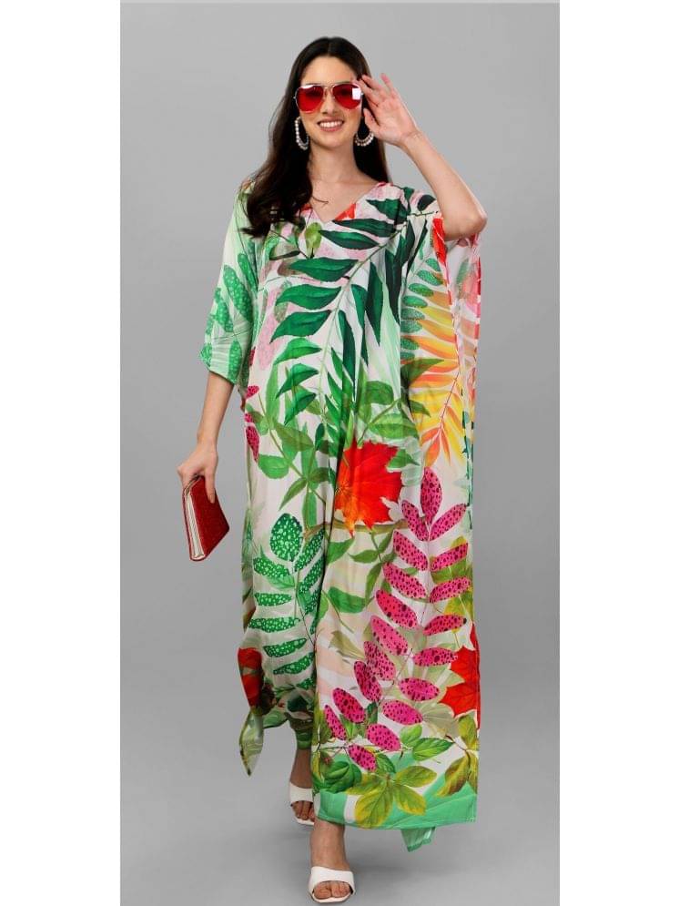     			SILK SUTRA Women's Silk Kaftan ( Multi Color )