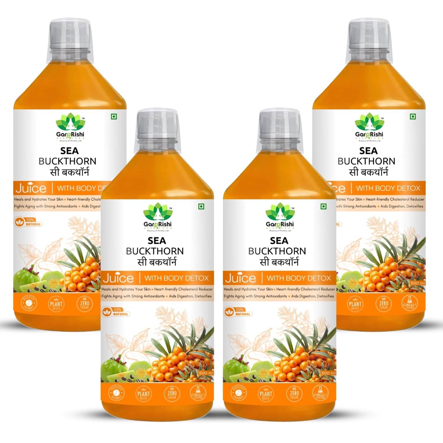 Sea Buckthorn Juice – Powerful Ayurvedic Herbal Detox Tonic | Natural Immunity Booster with Vitamin C | Supports Liver Cleanse, Healthy Digestion & Metabolism (2000ml) Sea Buckthorn Juice – Powerful Ayurvedic Herbal Detox Tonic | Natural Immunity Booster with Vitamin C | Supports Liver Cleanse, Healthy Digestion & Metabolism (2000ml)