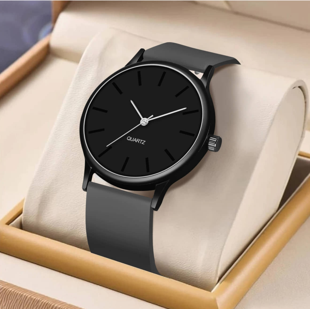 Shivark Black Silicon Analog Men's Watch