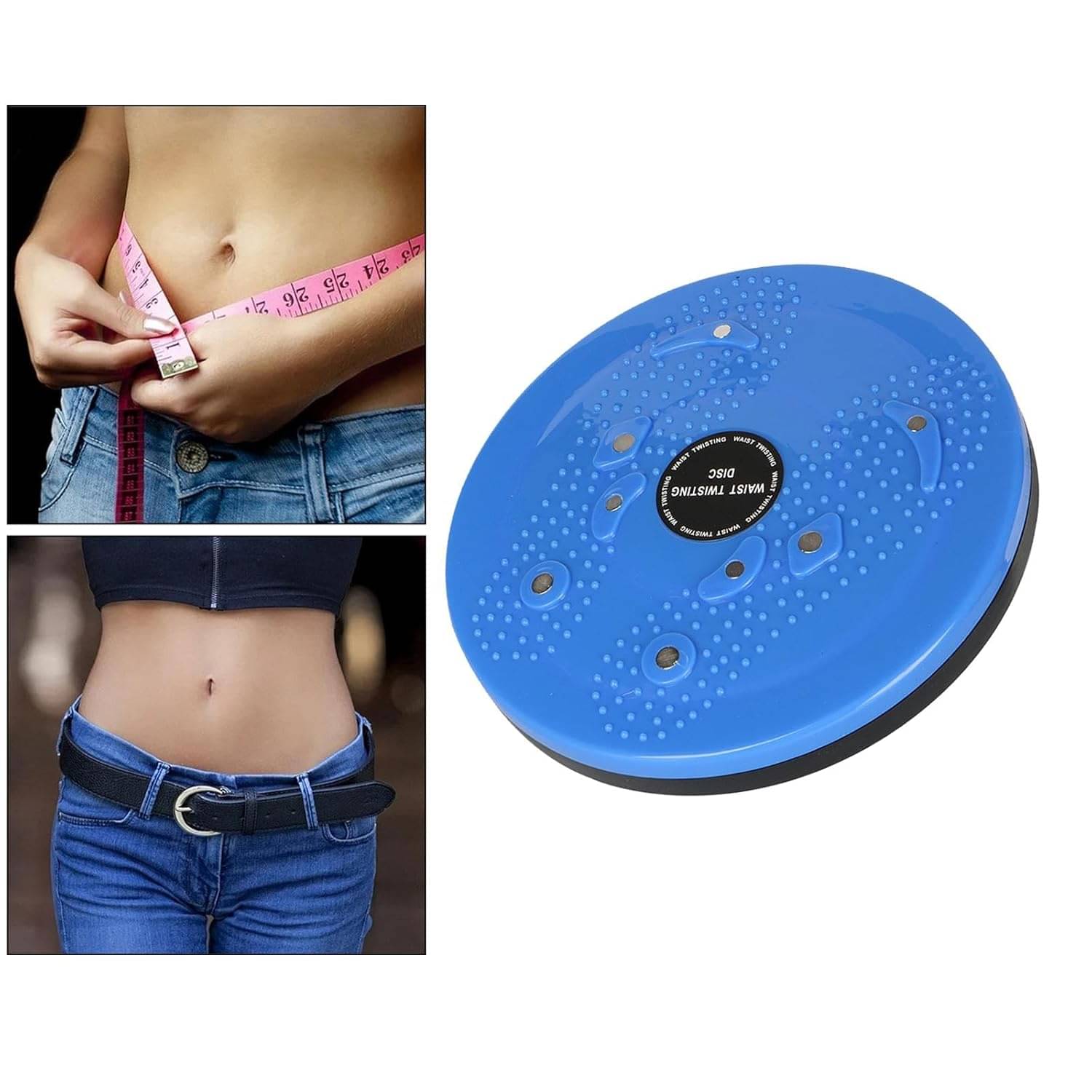     			Shopeleven Waist Twisting Exercise Disc with Pressure Points, Acupressure Foot Reflexology Chart