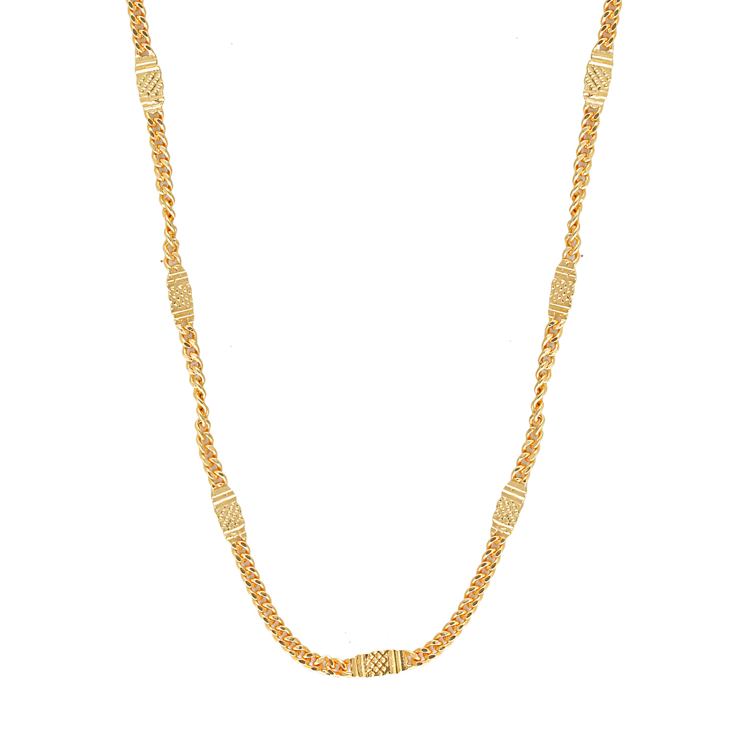     			VIVASTRI Gold Plated Alloy Chain ( Pack of 1 )