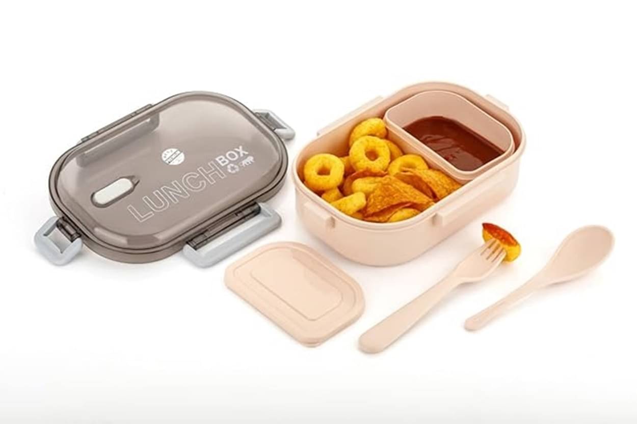 analog kichenware - Peach Plastic Lunch Box ( Pack of 1 ) analog kichenware - Peach Plastic Lunch Box ( Pack of 1 )