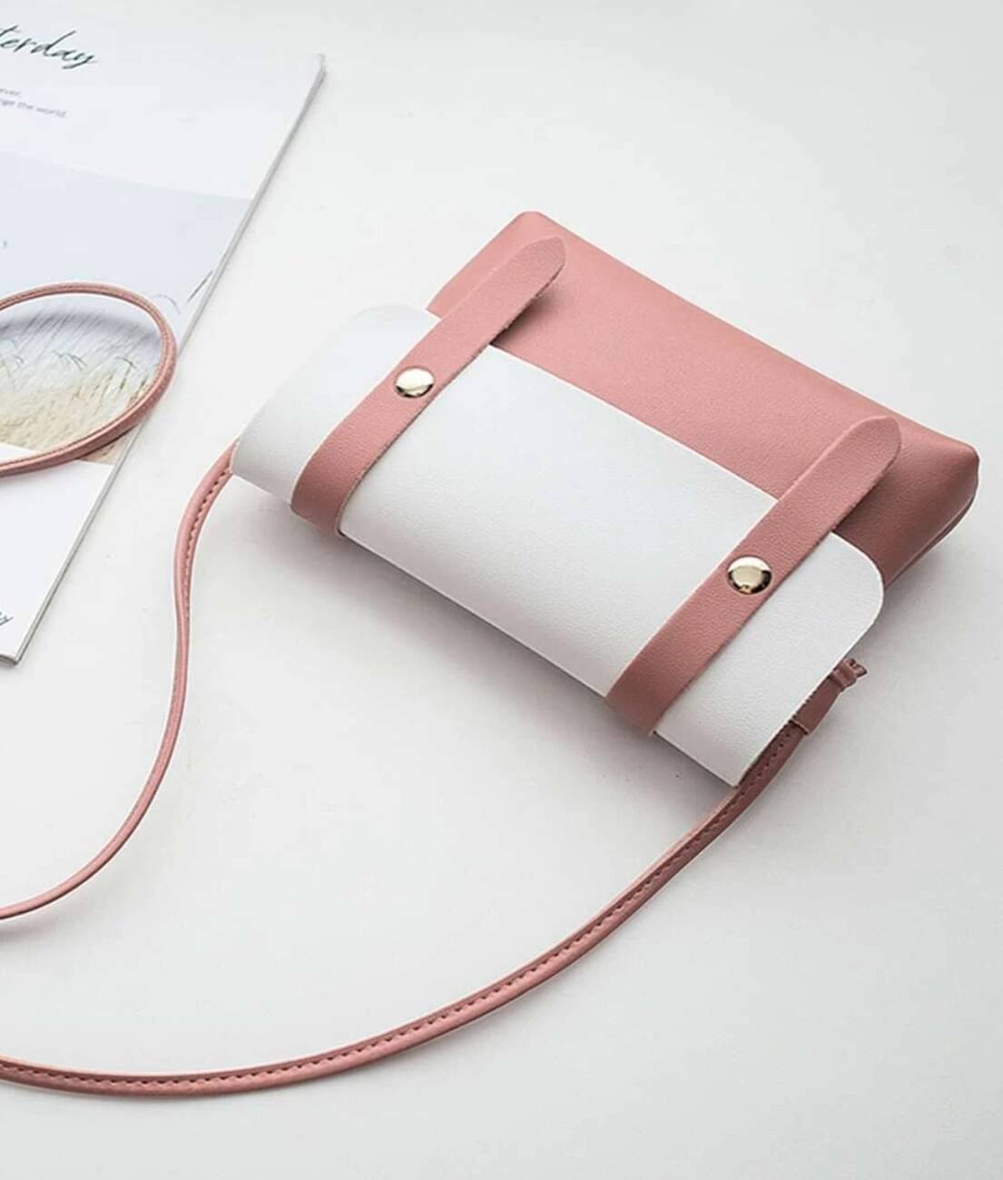     			gufrina Sling Bag PU Set of 1 ( Peach )