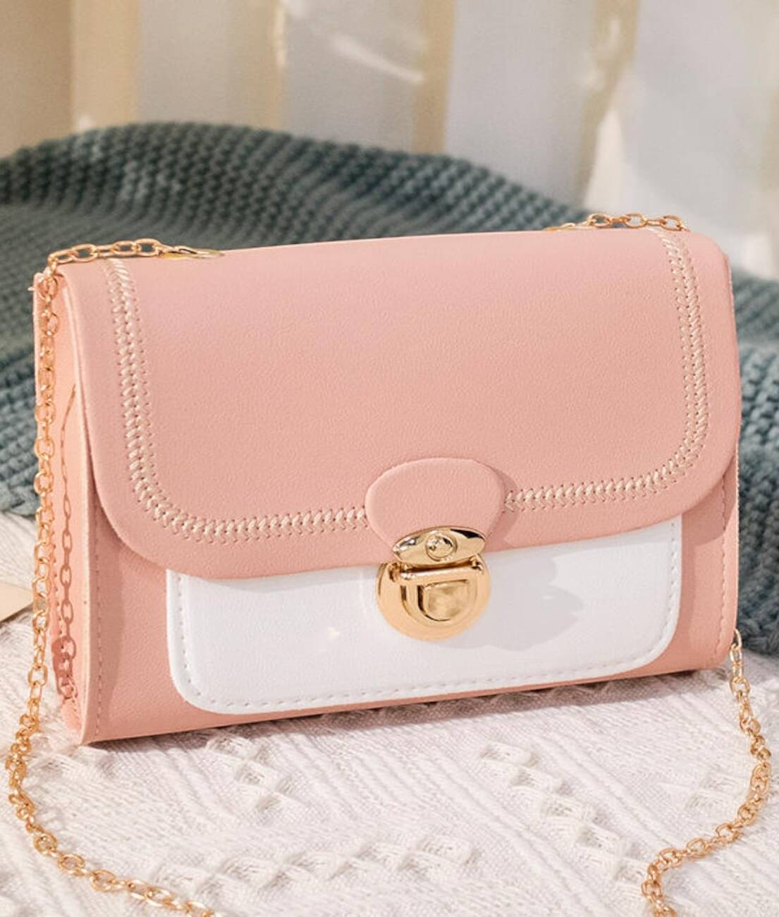     			gufrina Sling Bag PU Set of 1 ( Peach )