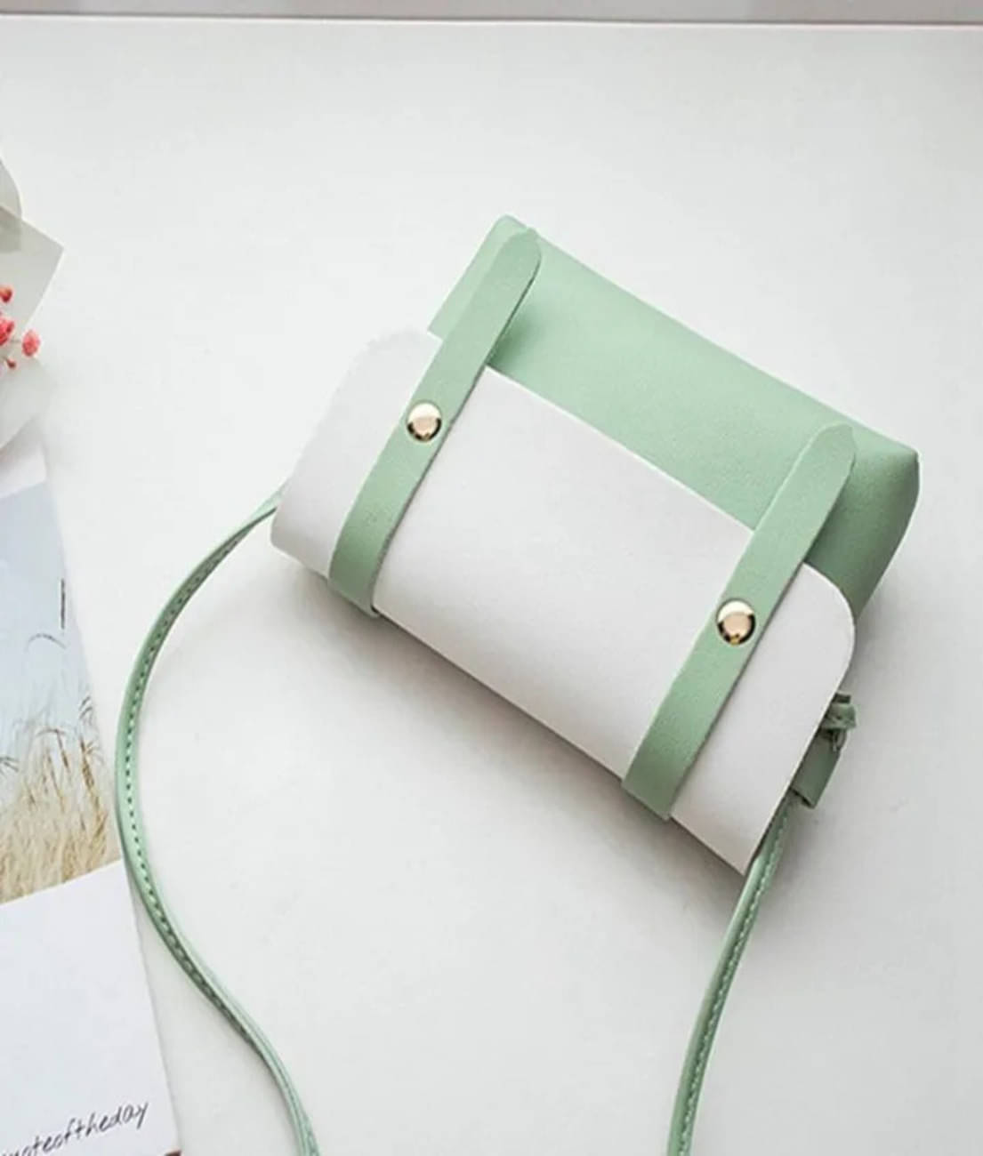     			gufrina Sling Bag PU Set of 1 ( Green )